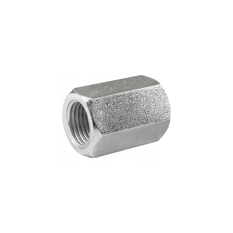 Coupler 1 4, increased nut, galvanized steel