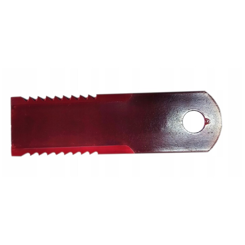 Forage harvester knife, serrated 060017 173x50x4mm fi 18