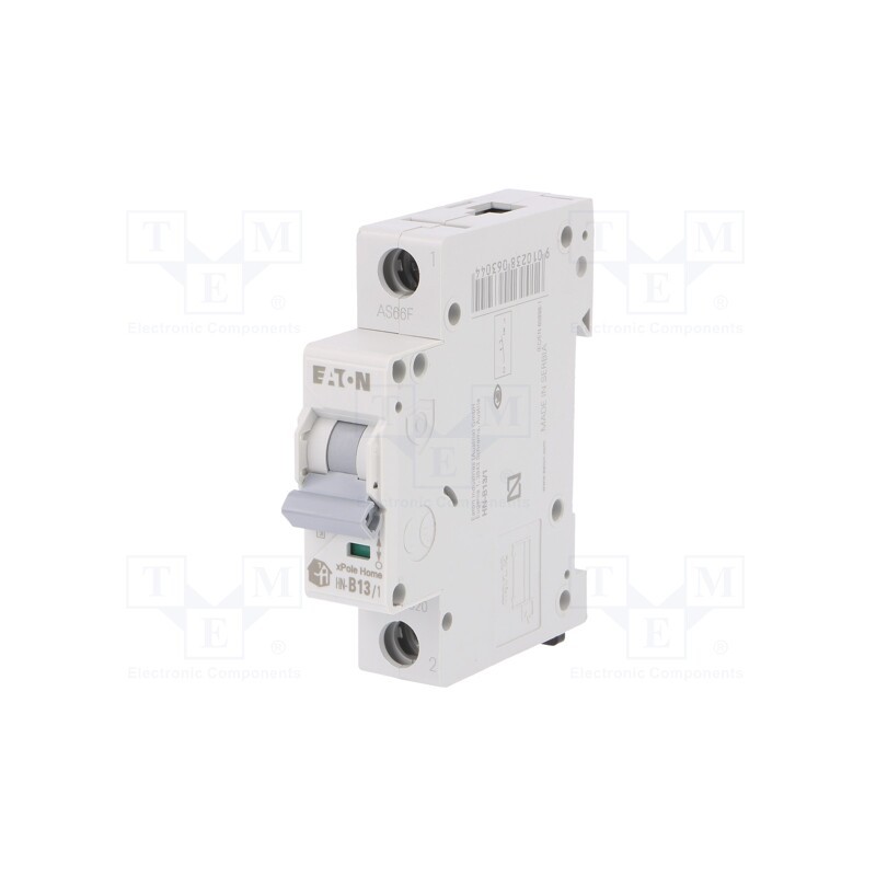 1 pcs x EATON ELECTRIC - HN-B13/1 - Circuit breaker, 230/400VAC, Inom: 13A, Poles: 1, Charact: B, 6kA