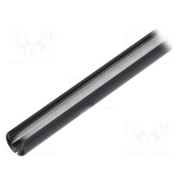 1 pcs x TOPMET - F7000102 - Profiles for LED modules, black, L: 1m, PEN12, aluminium, oval