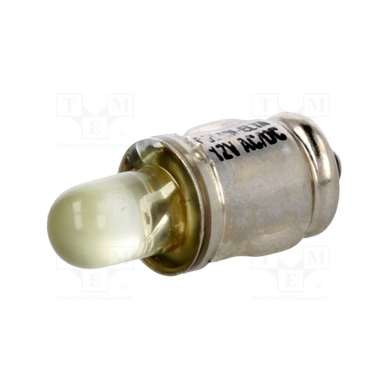 1 pcs x POLAM-ELTA - LY-BA7S-12AC/DC - LED lamp, yellow, BA7S, 12VDC, 12VAC