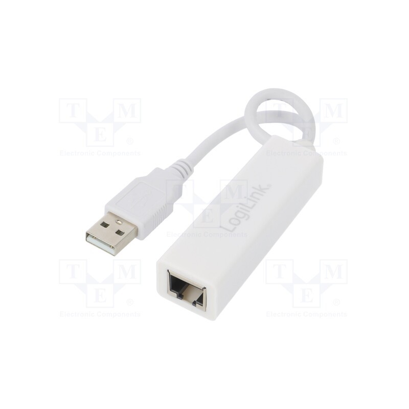 1 pcs x LOGILINK - UA0144B - USB to Fast Ethernet adapter, USB 2.0, white