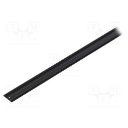 1 pcs x TOPMET - B2000002 - Profiles for LED modules, black, L: 1m, ARC12, aluminium, surface