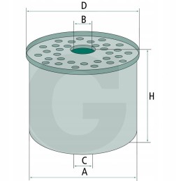 Fuel filter 19mm 17mm 87mm 84mm granite