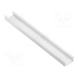 1 pcs x GTV Poland - PA-GLAXMNK1M-AL-10 - Profiles for LED modules, white, 1m, GLAX MINI, aluminium
