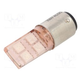 1 pcs x POLAM-ELTA - LO-BA15D-230AC SPECIAL - LED lamp, orange, BA15D, 230VAC