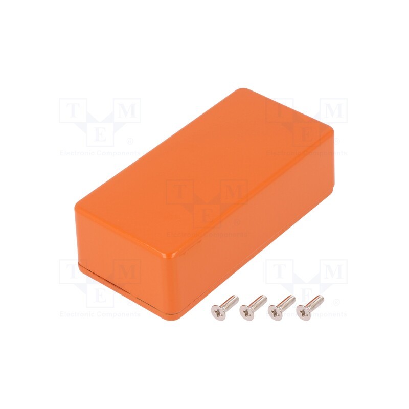 1 pcs x HAMMOND - 1590G2OR - Enclosure: multipurpose, X: 50mm, Y: 100mm, Z: 31mm, 1590, aluminium