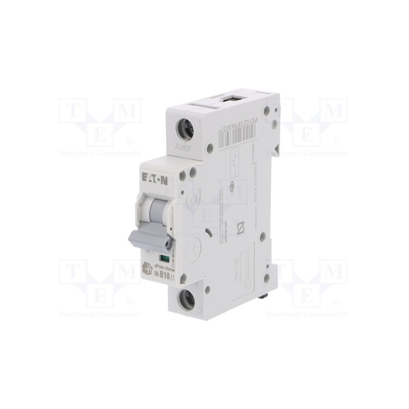 1 pcs x EATON ELECTRIC - HN-B10/1 - Circuit breaker, 230/400VAC, Inom: 10A, Poles: 1, Charact: B, 6kA