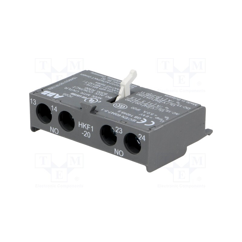 1 pcs x ABB - 1SAM201901R1002 - Auxiliary contacts, NO x2, front, Leads: screw terminals