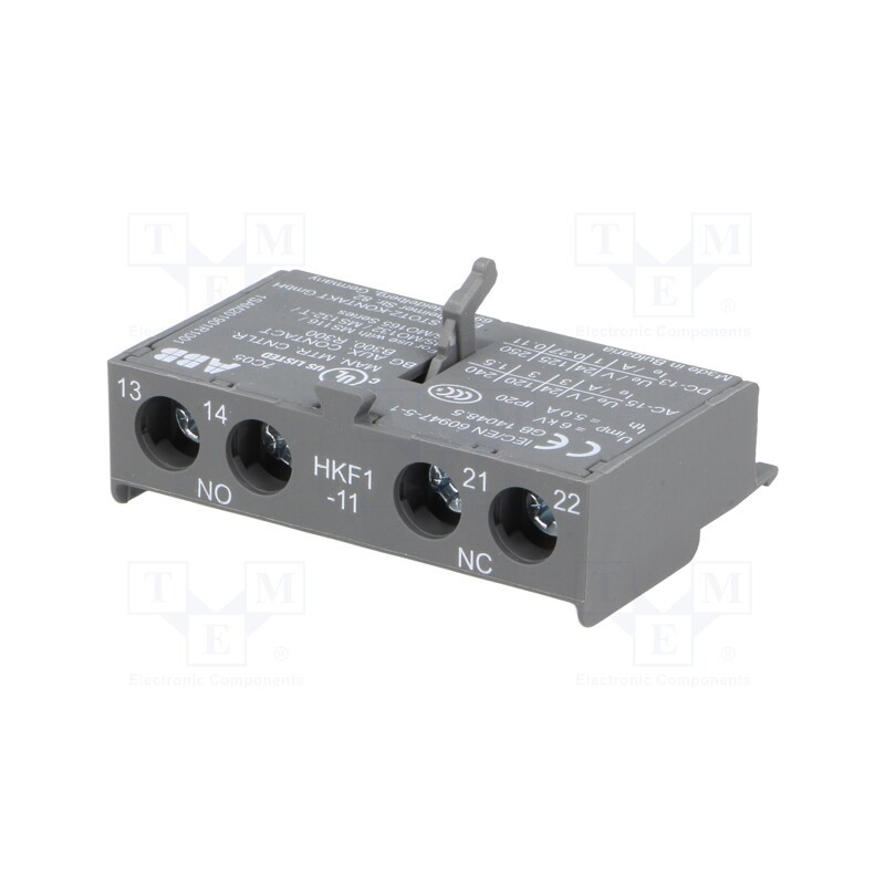 1 pcs x ABB - 1SAM201901R1001 - Auxiliary contacts, NO + NC, front, Leads: screw terminals