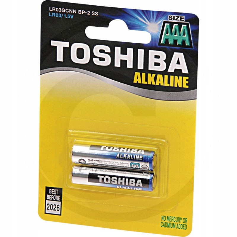 Toshiba alkaline blue line battery 12 blister packs