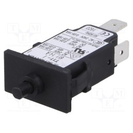 1 pcs x SCHURTER - 4400.0033 - Circuit breaker, Urated: 240VAC, 48VDC, 14A, SPST, Poles: 1, SNAP-IN