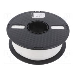 1 rol x GEMBIRD - 3DP-PETG1.75-01-W - Filament: PET-G, 1.75mm, white, 220÷260°C, 1kg