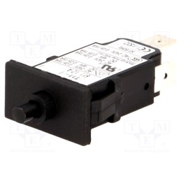 1 pcs x SCHURTER - 4400.0031 - Circuit breaker, Urated: 240VAC, 48VDC, 12A, SPST, Poles: 1, SNAP-IN