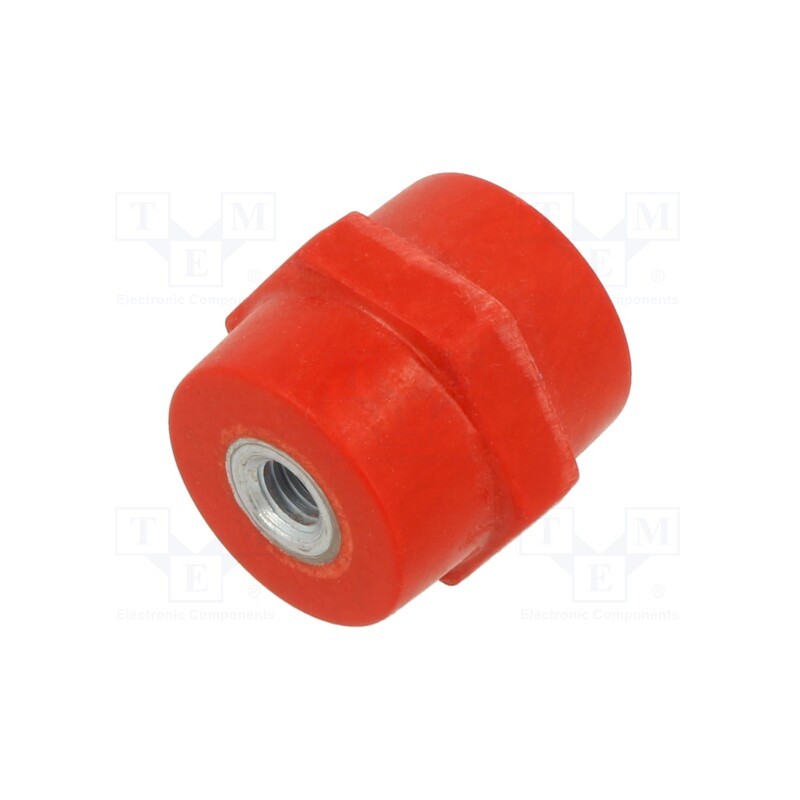 1 pcs x BM GROUP - QHEP03510 - Support insulator, L: 35mm, Ø: 26mm, 1.4kV, UL94V-0, Body: red