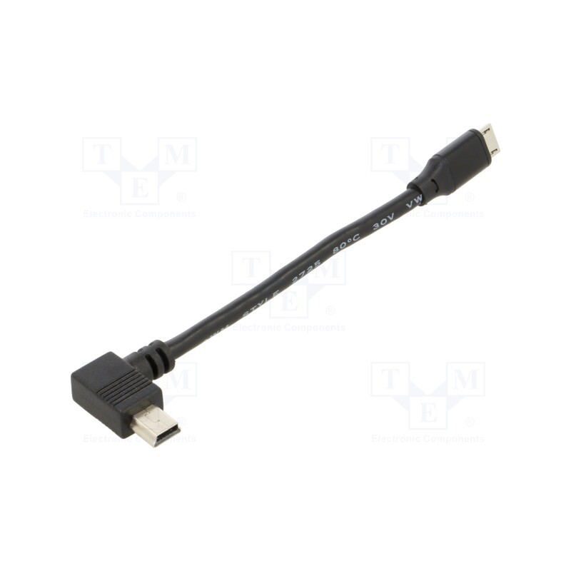 1 pcs x ELATEC - CAB-BS1 (10CM FOR TWN4 SLIM) - Cable-adapter, 100mm, USB, male,USB B mini