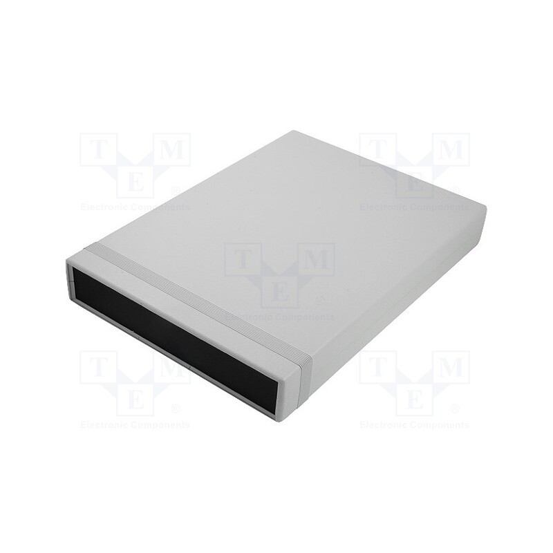 1 pcs x HAMMOND - 1598HSGYPBK - Enclosure: with panel, 1598, X: 200mm, Y: 280mm, Z: 40mm, ABS, grey