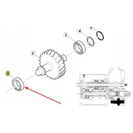 7700067936 tapered roller bearing output shaft