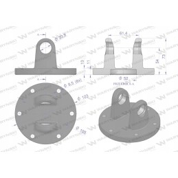 Collar with forks 23 8x61 3 series 2r Warynski