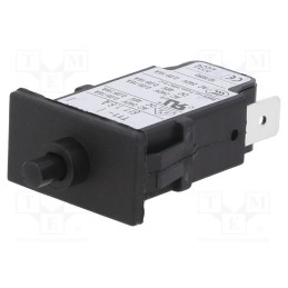 1 pcs x SCHURTER - 4400.0482 - Circuit breaker, Urated: 240VAC, 48VDC, 1.6A, SPST, Poles: 1, MCB