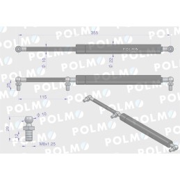 The door and rear window actuator fits Belarus Pol