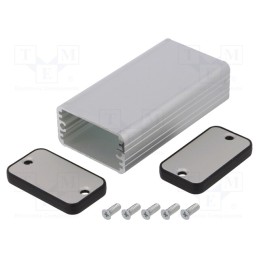 1 pcs x HAMMOND - 1455D801 - Enclosure: with panel, 1455, X: 45mm, Y: 25mm, Z: 80mm, aluminium