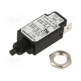 1 pcs x SCHURTER - 4400.028 - Circuit breaker, Urated: 240VAC, 48VDC, 2A, SPST, Poles: 1, screw