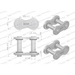 Chain lock with O-ring ansi a 80 r1 1 for sale