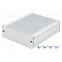 1 pcs x FISCHER ELEKTRONIK - AKG 71 24 80 ME - Enclosure: with panel, AKG, X: 71mm, Y: 80mm, Z: 24mm, aluminium, grey