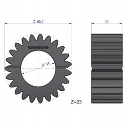 Satellite of the mf4 reducer mechanism, original ursus