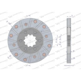 Brake disc 3134666r93 case warynski