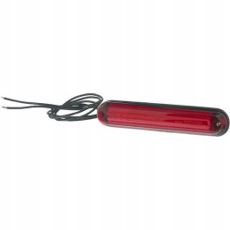 Slim marker lamp with red fiber optic