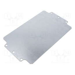 1 pcs x FIBOX - 9511096 - Mounting plate, steel, W: 146mm, L: 244mm, Thk: 1.5mm, Plating: zinc