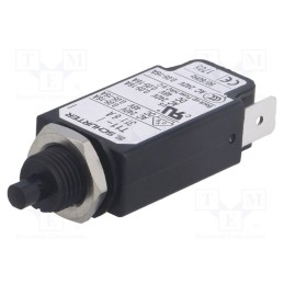 1 pcs x SCHURTER - 4400.03 - Circuit breaker, Urated: 240VAC, 48VDC, 6A, SPST, Poles: 1, screw