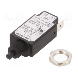 1 pcs x SCHURTER - 4400.0604 - Circuit breaker, Urated: 240VAC, 48VDC, 6.5A, SPST, Poles: 1, screw