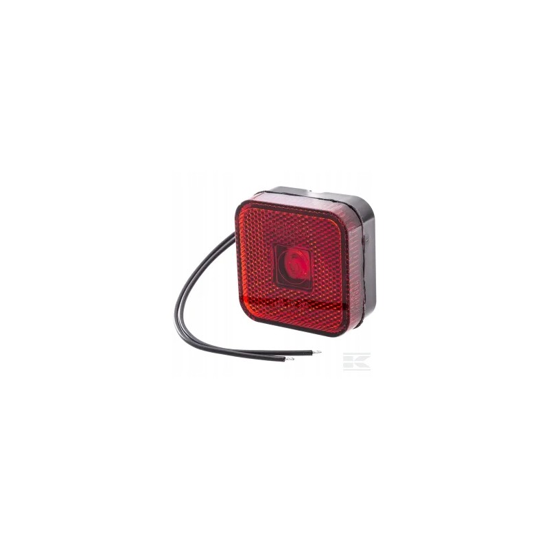 Square LED marker lamp 12 24v with cable