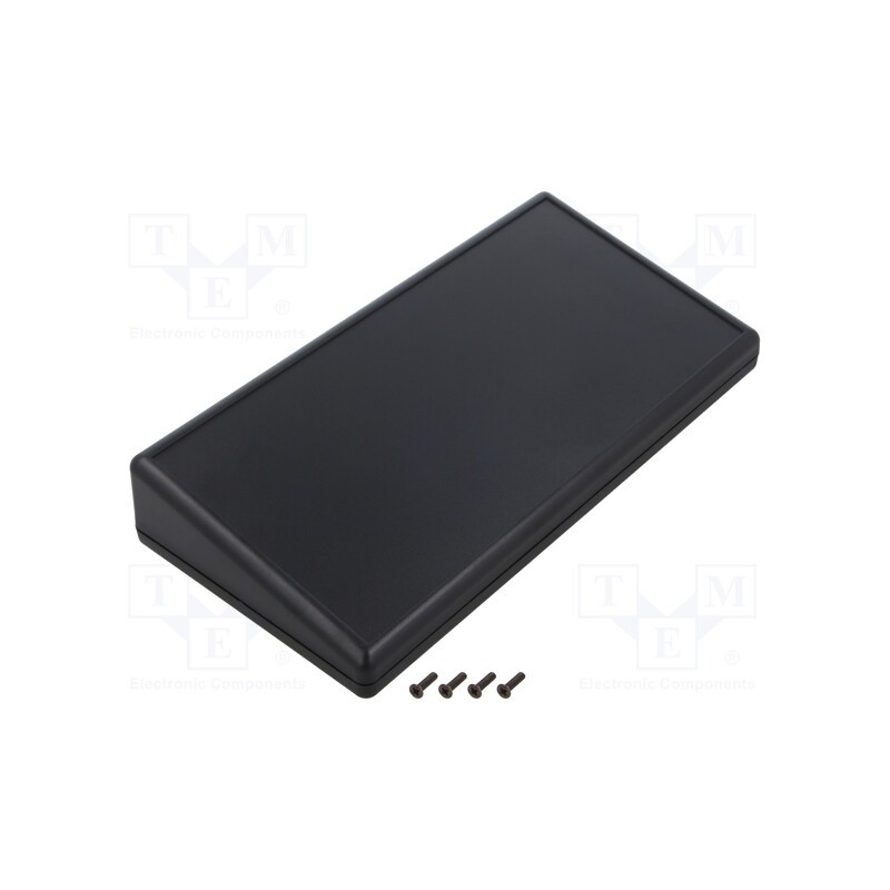 1 pcs x HAMMOND - 1599HTSBK - Enclosure: desktop, 1599, X: 220mm, Y: 110mm, Z: 40mm, ABS, black, IP54