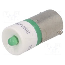 1 pcs x CML INNOVATIVE TECHNOLOGIES - 18602451 - LED lamp, green, BA9S, 28VDC, 28VAC