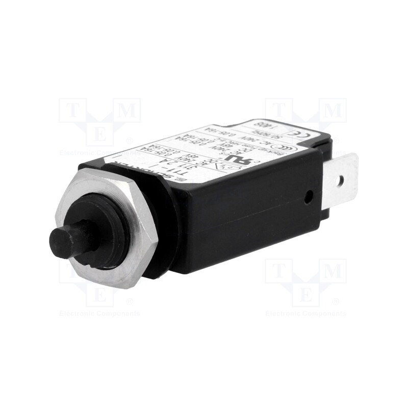 1 pcs x SCHURTER - 4400.0193 - Circuit breaker, Urated: 240VAC, 48VDC, 2A, SPST, Poles: 1, screw