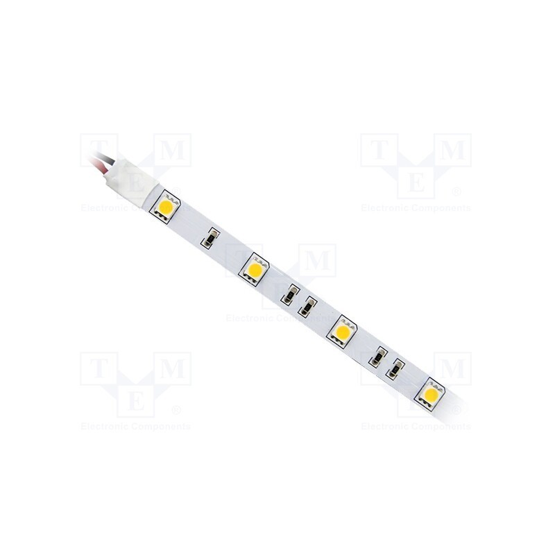 1 m x IPIXEL LED - S010030CC1LZ (WARM WHITE IP20) - LED tape, white warm, 5050, 24V, LED/m: 30, 10mm, white PCB, IP20