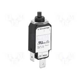 1 pcs x SCHURTER - 4400.0063 - Circuit breaker, Urated: 240VAC, 48VDC, 1A, SPST, Poles: 1, screw