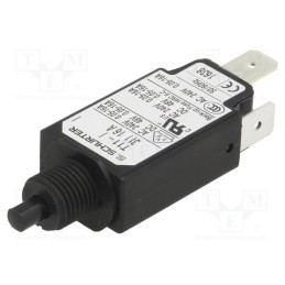 1 pcs x SCHURTER - 4400.0649 - Circuit breaker, Urated: 240VAC, 48VDC, 16A, SPST, Poles: 1, screw