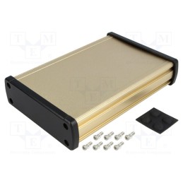 1 pcs x GAINTA - ALUG704GD160 -AS - Enclosure: multipurpose, X: 113.7mm, Y: 169mm, Z: 35.2mm, aluminium