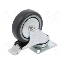 1 pcs x COLSON - BDPE 0751 1001 - Transport wheel, Ø: 75mm, W: 25mm, H: 100mm, torsional with lock