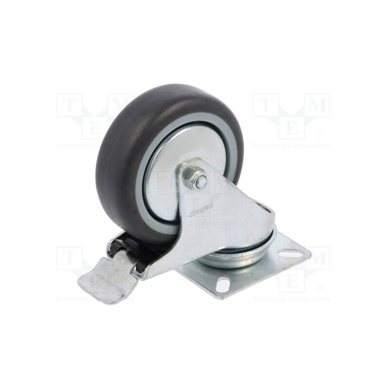 1 pcs x COLSON - BDPE 0751 1001 - Transport wheel, Ø: 75mm, W: 25mm, H: 100mm, torsional with lock