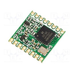1 pcs x HOPE MICROELECTRONICS - RFM95W-868S2R - Module: transceiver, RF, FSK,GFSK,GMSK,LoRa,MSK,OOK, 868MHz, SMD