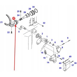 716101081020 piston, fork guide