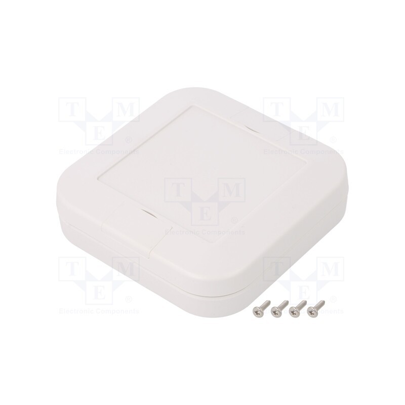1 pcs x TAKACHI - WP10-10-3G - Enclosure: multipurpose, X: 100mm, Y: 100mm, Z: 25mm, WP, ASA, IP67