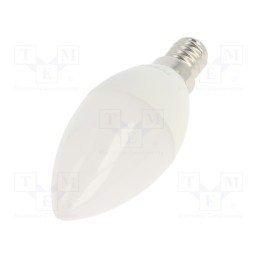 1 pcs x TOSHIBA LED LIGHTING - DELS-CD344P714AE21 - LED lamp, warm white, E14, 230VAC, 470lm, 4.7W, 180°, 3000K
