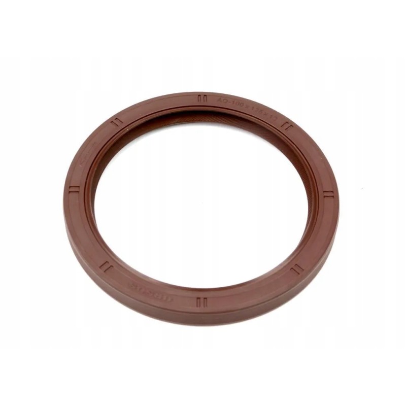 Rear fluoroelastomer crankshaft seal